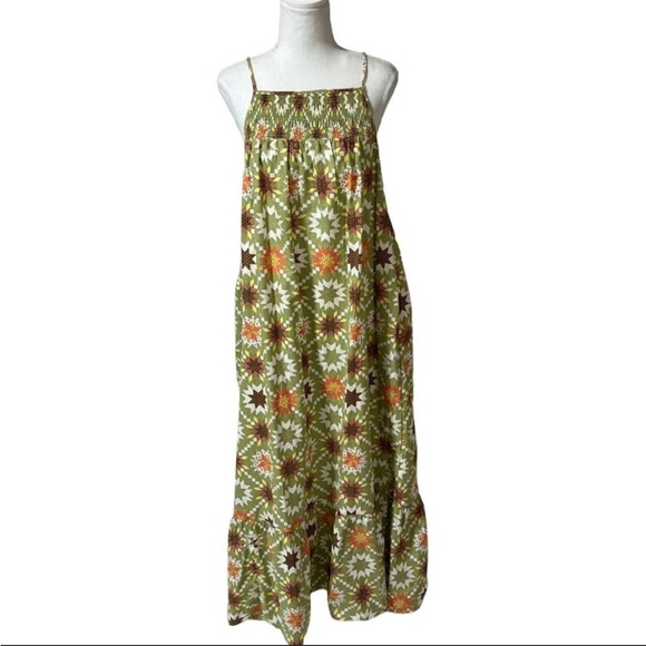 Sleeveless Tiered A Line Summer Dress - Picture 2 of 3